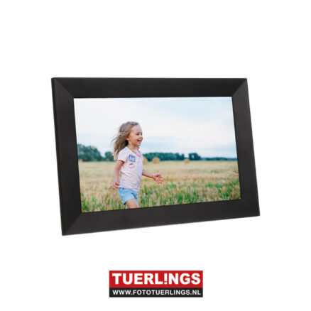 Pora&Co Digital Photo Frame 10 inch zwart met Wifi & Frameo App